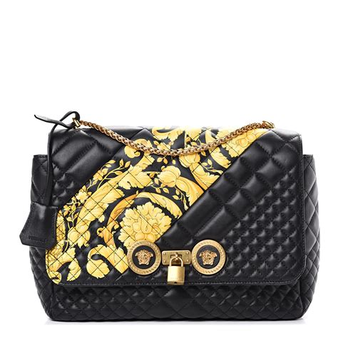 versace quilted napa shoulder bag|Versace Quilted Napa Shoulder Bag .